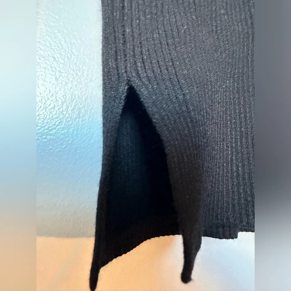 NWT ALL SAINTS BLACK KNIT SQUARE NECK SWEATER TOP - Picture 5 of 5